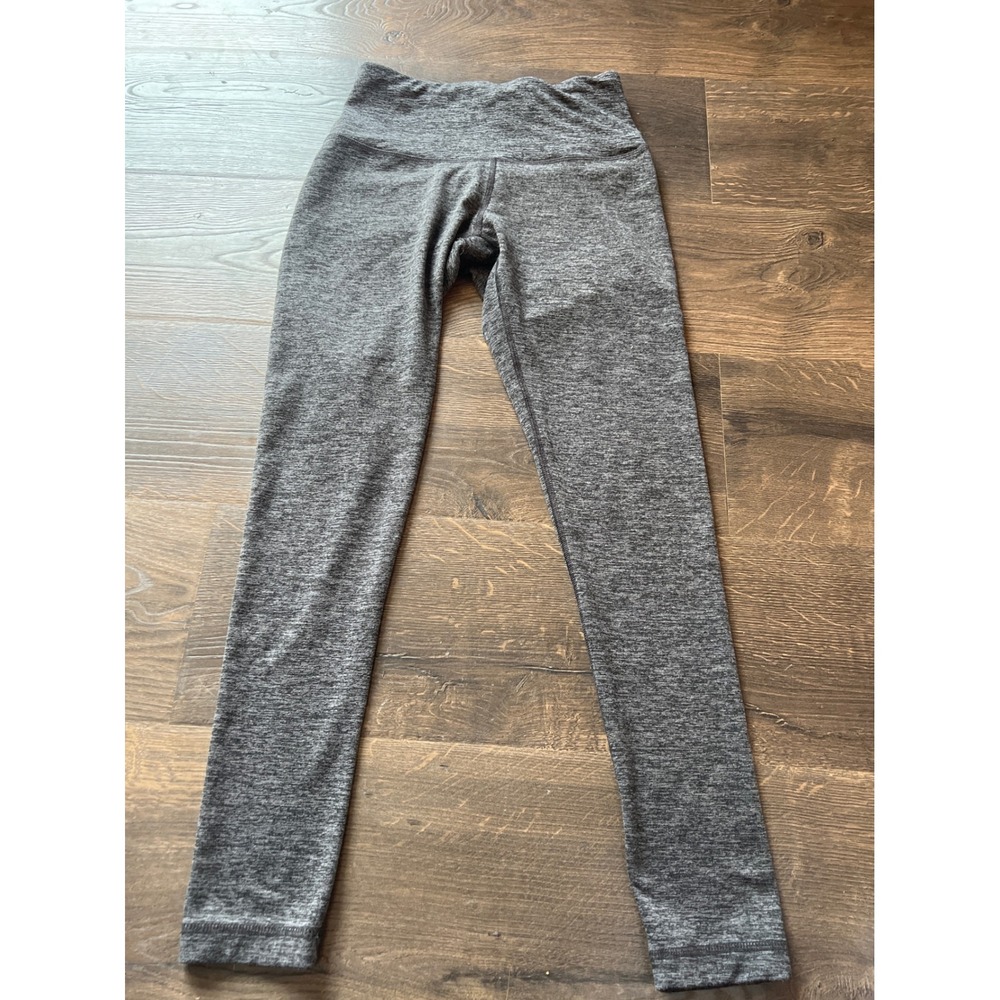 Yogalicious Womens High Waisted Space Dye Leggings Gray Athleisure‎ Size S